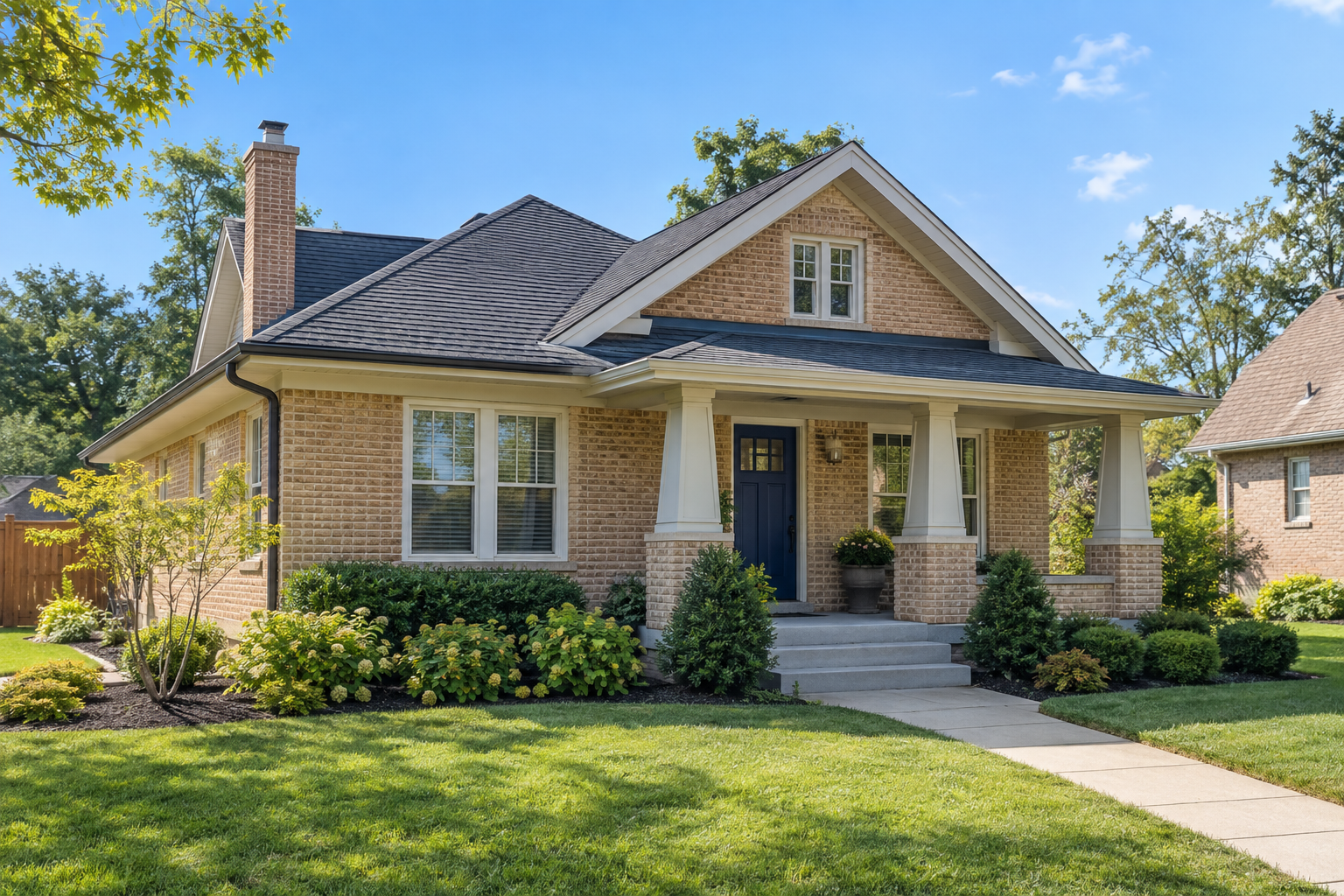 Illustrative renovated single-family rental home